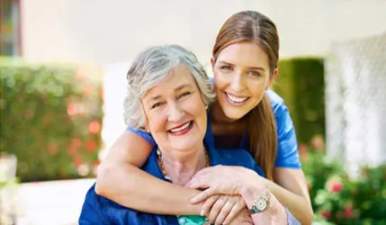 Two women, one senior, one younger